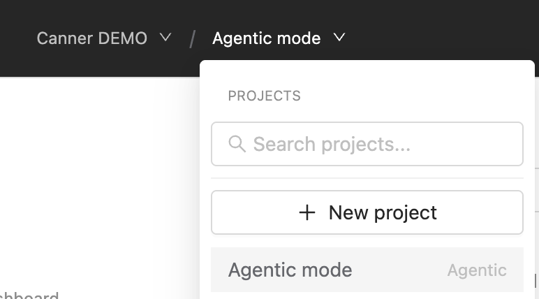 create-agentic-project-picker