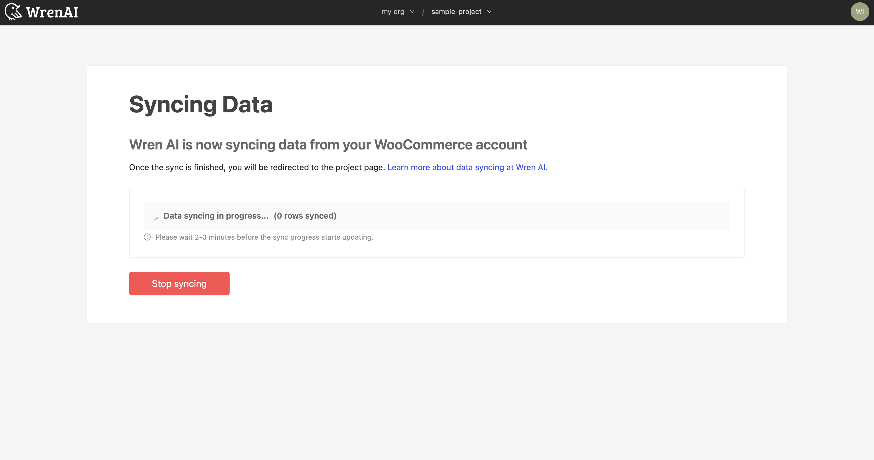 Synchronize data from WooCommerce