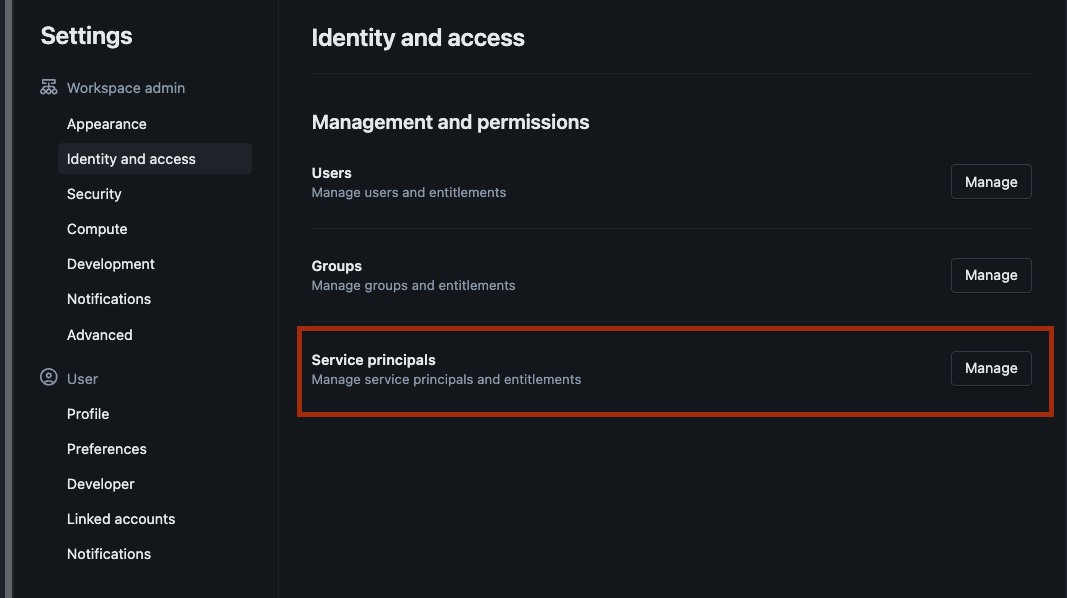 Create Service Principal