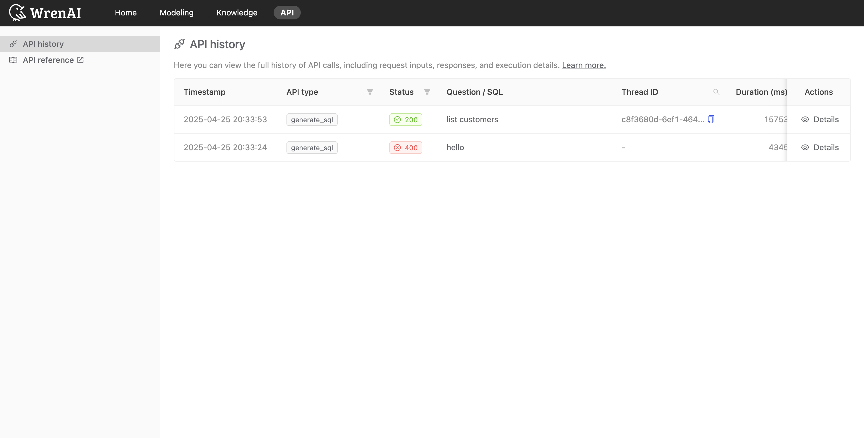 API History Overview